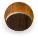 Gravy LED 4 inch Matte White with Oiled Walnut Wall Sconce Wall Light, Hardwire